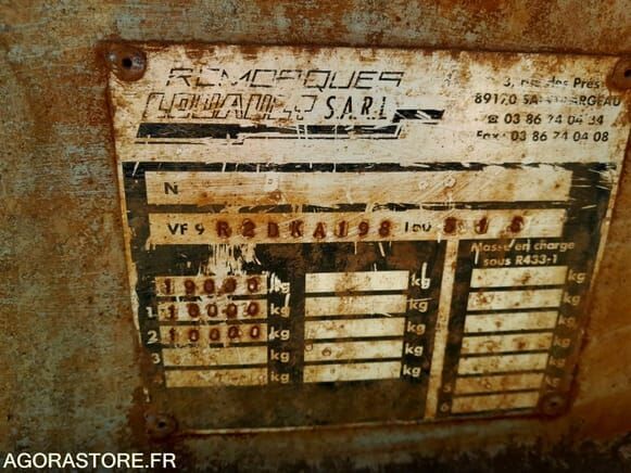 Шасси прицеп Louault R2DKA19T: фото 10 Шасси прицеп Louault R2DKA19T: фото 10