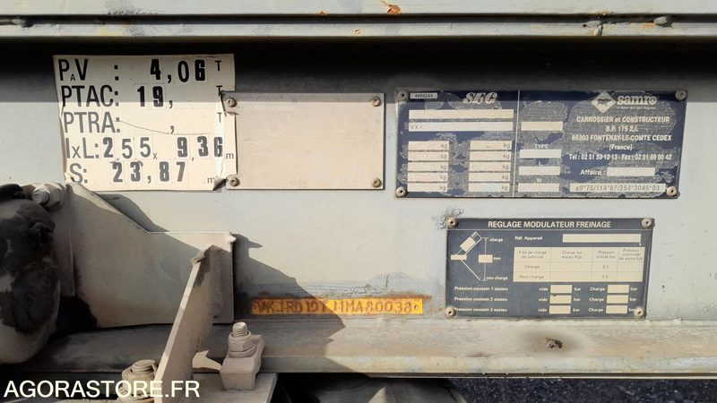 REMORQUE SAMRO // R30864 - Прицеп: фото 3 REMORQUE SAMRO // R30864 - Прицеп: фото 3