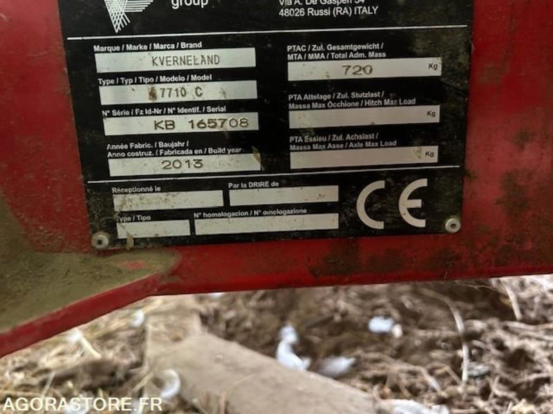 ENRUBANNEUSE PORTEE KVENERLAND 7710C - 2013 - Сельскохозяйственная техника: фото 2 ENRUBANNEUSE PORTEE KVENERLAND 7710C - 2013 - Сельскохозяйственная техника: фото 2