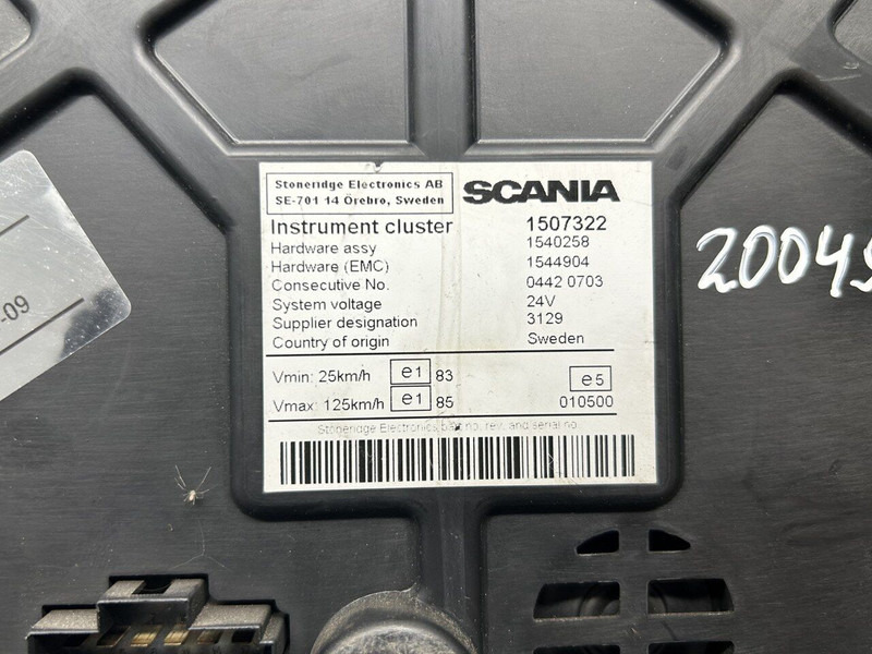 Scania instrumental cluster - Приборная панель для Грузовиков: фото 5 Scania instrumental cluster - Приборная панель для Грузовиков: фото 5