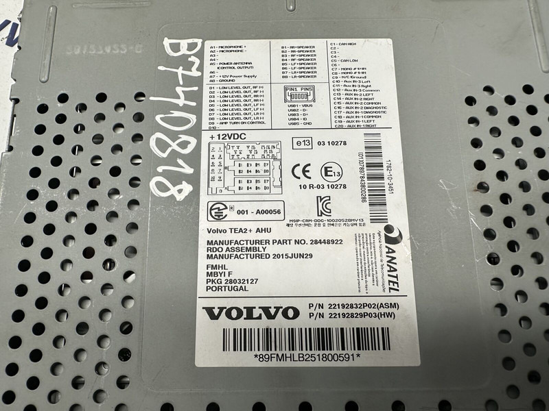 Volvo CD changer - Запчасти для Грузовиков: фото 5 Volvo CD changer - Запчасти для Грузовиков: фото 5