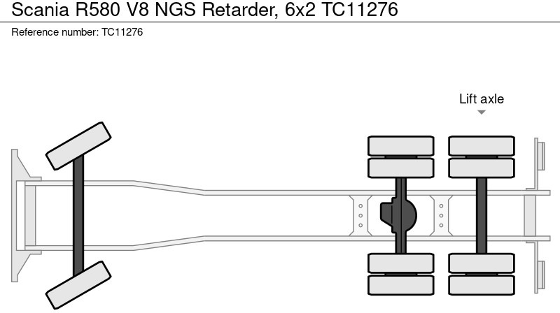 Scania R580 V8 NGS Retarder, 6x2 - Грузовик-шасси: фото 2 Scania R580 V8 NGS Retarder, 6x2 - Грузовик-шасси: фото 2