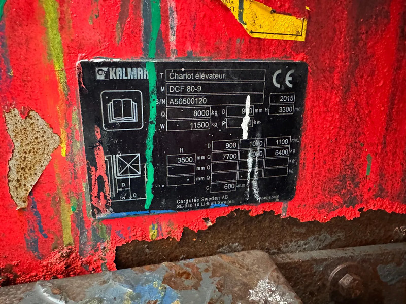 Дизельный погрузчик Kalmar DCF 80-9 8000 KG 2 STAGE MAST FORK POSITIONER DIESEL: фото 18 Дизельный погрузчик Kalmar DCF 80-9 8000 KG 2 STAGE MAST FORK POSITIONER DIESEL: фото 18