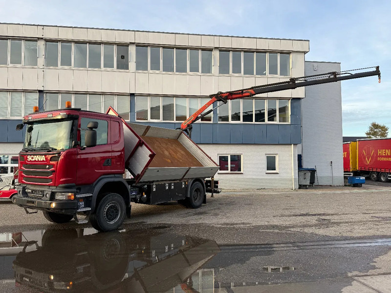 Scania G370 4X4 EURO 6 + 3-SIDE TIPPER + PALFINGER PK9002 + REMOTE - Самосвал, Автоманипулятор: фото 1 Scania G370 4X4 EURO 6 + 3-SIDE TIPPER + PALFINGER PK9002 + REMOTE - Самосвал, Автоманипулятор: фото 1