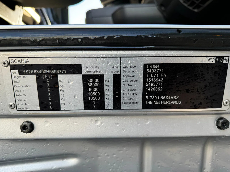 Scania R730 V8 8X4 EURO 6 BIG AXLES в лизинг Scania R730 V8 8X4 EURO 6 BIG AXLES: фото 16