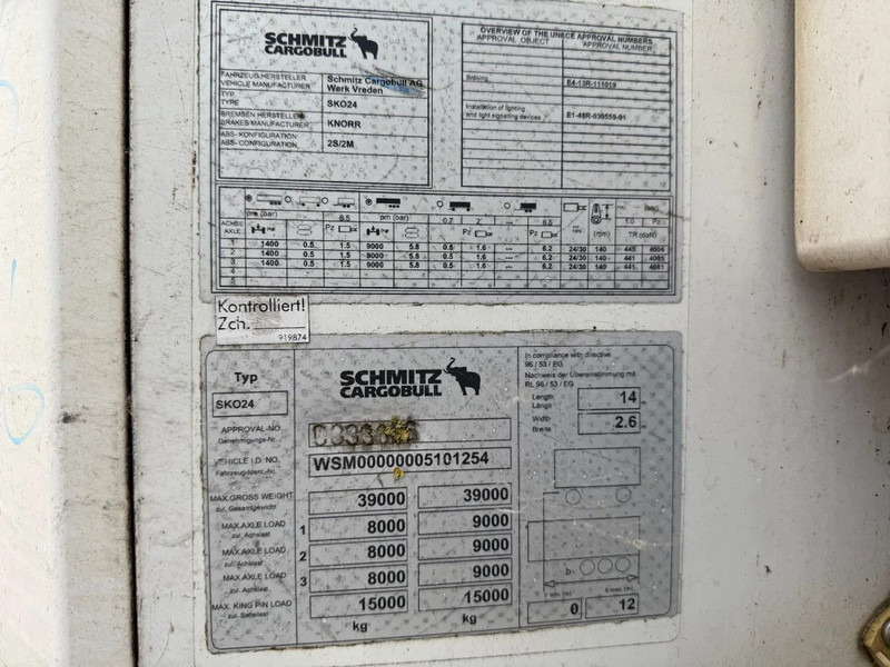 Schmitz Cargobull Schmitz Cargobull PRICES FROM €6950 TO €8950,- 40 X CARRIER 1850 MT D/E SAF AXELS - Полуприцеп-рефрижератор: фото 2 Schmitz Cargobull Schmitz Cargobull PRICES FROM €6950 TO €8950,- 40 X CARRIER 1850 MT D/E SAF AXELS - Полуприцеп-рефрижератор: фото 2
