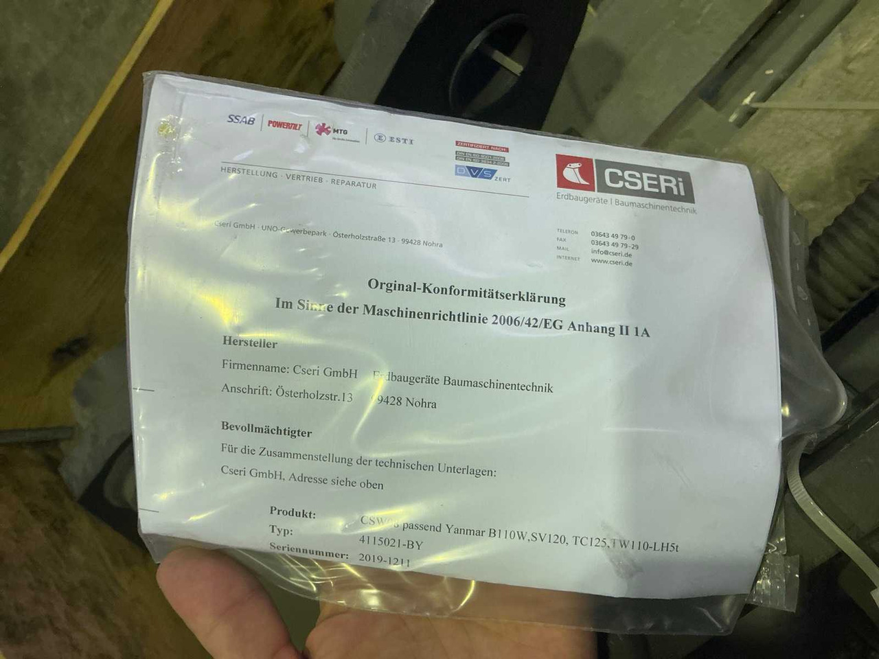 2019 YANMAR 5455750014 QUICK COUPLER - Колёсный погрузчик: фото 2 2019 YANMAR 5455750014 QUICK COUPLER - Колёсный погрузчик: фото 2