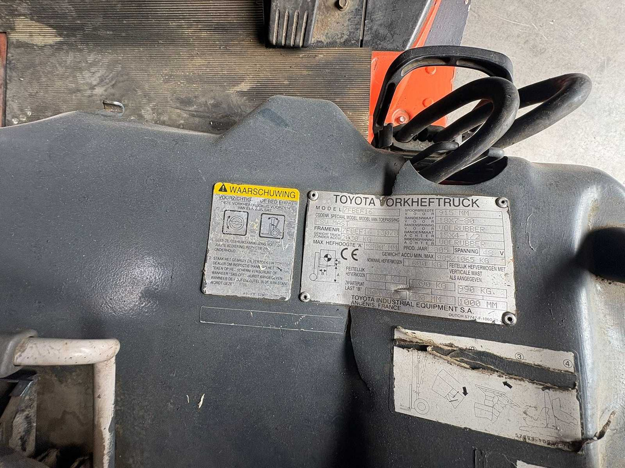 TOYOTA - 2005 - 7FBEF16 - FORKLIFT TRUCK - Вилочный погрузчик: фото 5 TOYOTA - 2005 - 7FBEF16 - FORKLIFT TRUCK - Вилочный погрузчик: фото 5