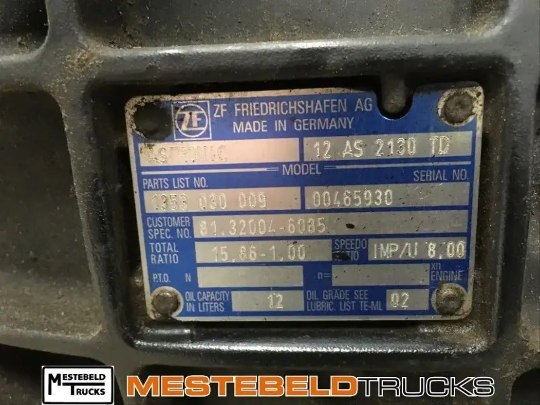 MAN Versnellingsbak 12 AS 2130 TD - Коробка передач и запчасти для Грузовиков: фото 3 MAN Versnellingsbak 12 AS 2130 TD - Коробка передач и запчасти для Грузовиков: фото 3