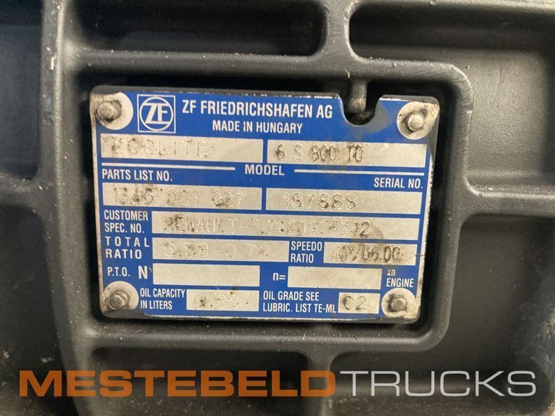 Renault Versnellingsbak 6 S 800 TO - Коробка передач для Грузовиков: фото 3 Renault Versnellingsbak 6 S 800 TO - Коробка передач для Грузовиков: фото 3