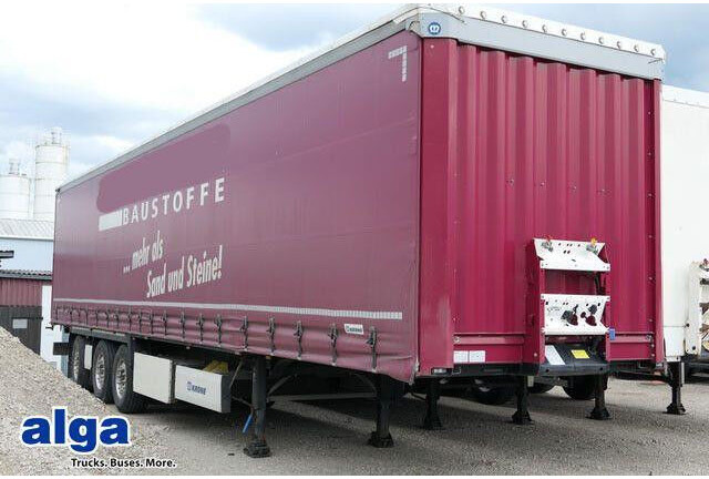 Krone SD, Gelenkt, Luft-Lift, Mitnahmestapler, Edscha - Тентованный полуприцеп: фото 1 Krone SD, Gelenkt, Luft-Lift, Mitnahmestapler, Edscha - Тентованный полуприцеп: фото 1