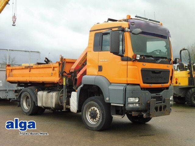 MAN 18.360 TGS 4x4, Kran Palfinger PK8501, Funk, AHK - Самосвал: фото 1 MAN 18.360 TGS 4x4, Kran Palfinger PK8501, Funk, AHK - Самосвал: фото 1