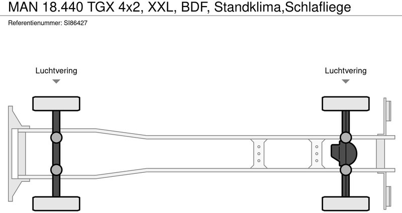 Грузовик-шасси MAN 18.440 TGX 4x2, XXL, BDF, Standklima,Schlafliege: фото 18