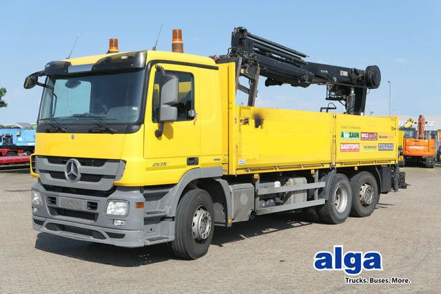 Mercedes-Benz 2536 Actros/MP3/HIAB 211DL/AHK/Klima - Грузовик бортовой/ Платформа, Автоманипулятор: фото 1 Mercedes-Benz 2536 Actros/MP3/HIAB 211DL/AHK/Klima - Грузовик бортовой/ Платформа, Автоманипулятор: фото 1
