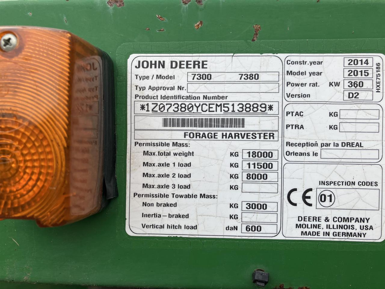 John Deere 7380 - Кормоуборочный комбайн: фото 4 John Deere 7380 - Кормоуборочный комбайн: фото 4