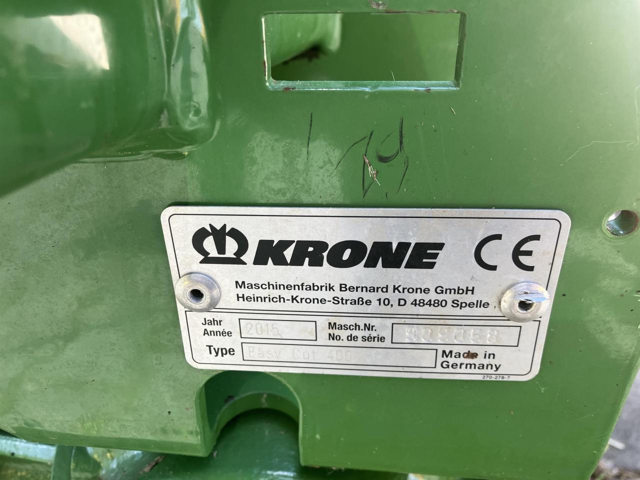 Krone EC 400 - Косилка: фото 4 Krone EC 400 - Косилка: фото 4
