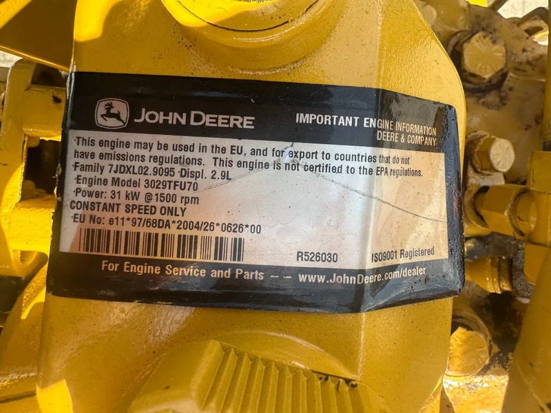 Электрогенератор John Deere 3029 Stamford 30 kVA generatorset: фото 8