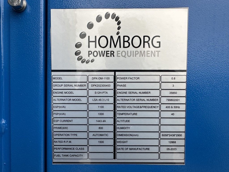 Mitsubishi S12H-PTA Leroy Somer 1100 kVA Supersilent generatorset in 20 ft container New ! - Электрогенератор: фото 4 Mitsubishi S12H-PTA Leroy Somer 1100 kVA Supersilent generatorset in 20 ft container New ! - Электрогенератор: фото 4