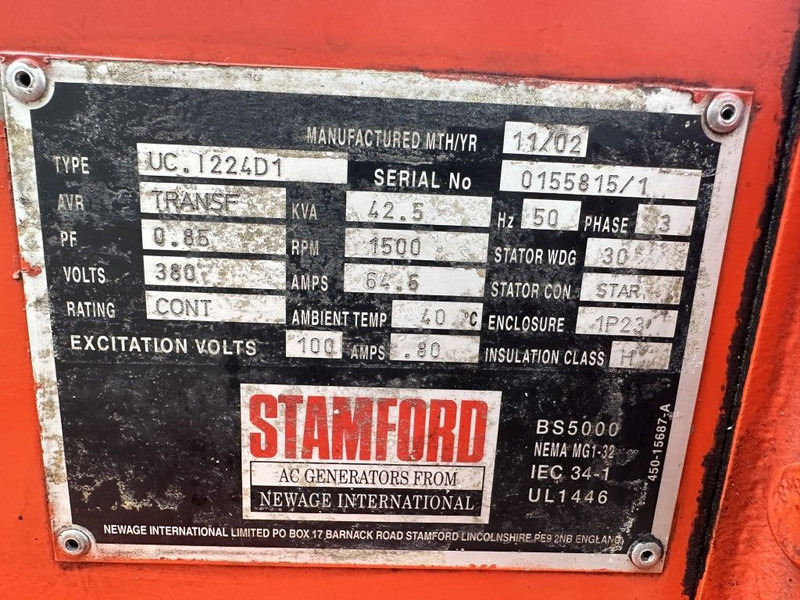 Sisu Valmet Stamford 42.5 kVA generatorset - Электрогенератор: фото 5 Sisu Valmet Stamford 42.5 kVA generatorset - Электрогенератор: фото 5