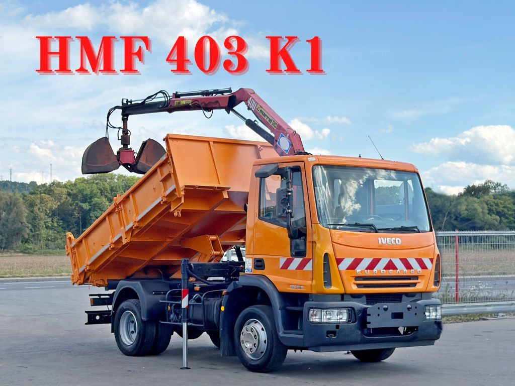 Iveco EUROCARGO 120E18 * HMF 403 K1 * TOPZUSTAND - Автоманипулятор, Самосвал: фото 1 Iveco EUROCARGO 120E18 * HMF 403 K1 * TOPZUSTAND - Автоманипулятор, Самосвал: фото 1