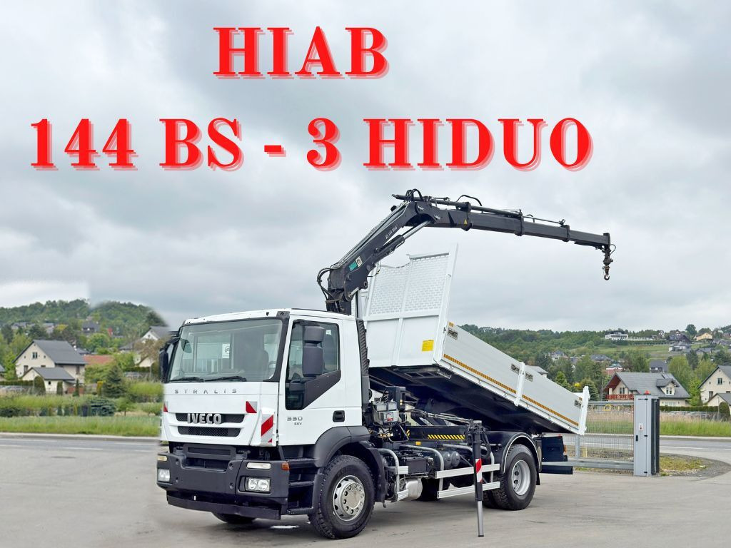 Iveco STRALIS 330 *HIAB 144 BS-3 HIDUO* TOPZUSTAND - Самосвал, Автоманипулятор: фото 1 Iveco STRALIS 330 *HIAB 144 BS-3 HIDUO* TOPZUSTAND - Самосвал, Автоманипулятор: фото 1