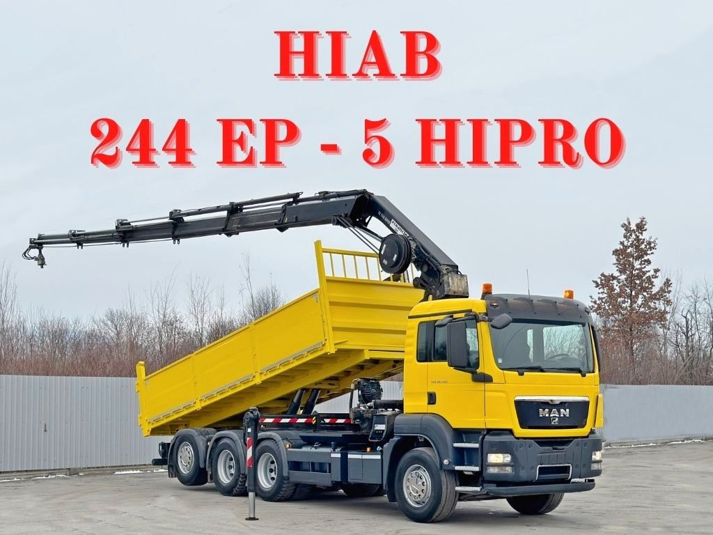 MAN TGS 35.400 * HIAB 244 EP - 5 HIPRO + FUNK * 8x4 - Самосвал, Автоманипулятор: фото 1 MAN TGS 35.400 * HIAB 244 EP - 5 HIPRO + FUNK * 8x4 - Самосвал, Автоманипулятор: фото 1