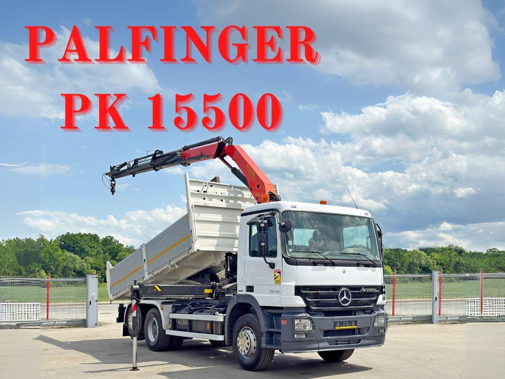 Mercedes-Benz ACTROS 2536* KIPPER 5,30m * PK 15500 + FUNK* TOP - Автоманипулятор: фото 1 Mercedes-Benz ACTROS 2536* KIPPER 5,30m * PK 15500 + FUNK* TOP - Автоманипулятор: фото 1