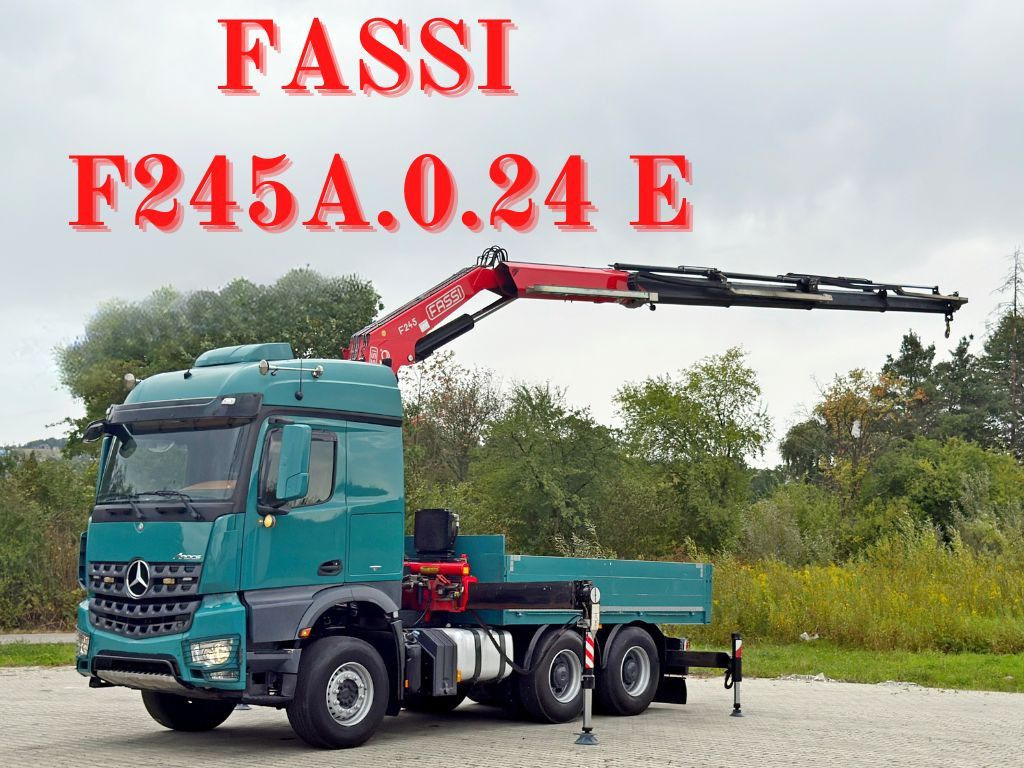 Mercedes-Benz AROCS 2548* FASSI F245A.0.24 E + FUNK / 6x4 *TOP - Автоманипулятор: фото 1 Mercedes-Benz AROCS 2548* FASSI F245A.0.24 E + FUNK / 6x4 *TOP - Автоманипулятор: фото 1