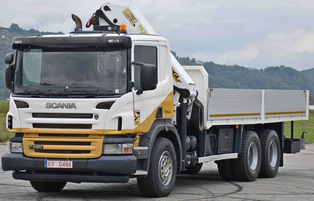 Scania P 420* PRITSCHE 6,40m * PK 29002+FUNK * 6x4 Scania P 420* PRITSCHE 6,40m * PK 29002+FUNK * 6x4 - Автоманипулятор, Грузовик бортовой/ Платформа: фото 3 Scania P 420* PRITSCHE 6,40m * PK 29002+FUNK * 6x4 Scania P 420* PRITSCHE 6,40m * PK 29002+FUNK * 6x4 - Автоманипулятор, Грузовик бортовой/ Платформа: фото 3
