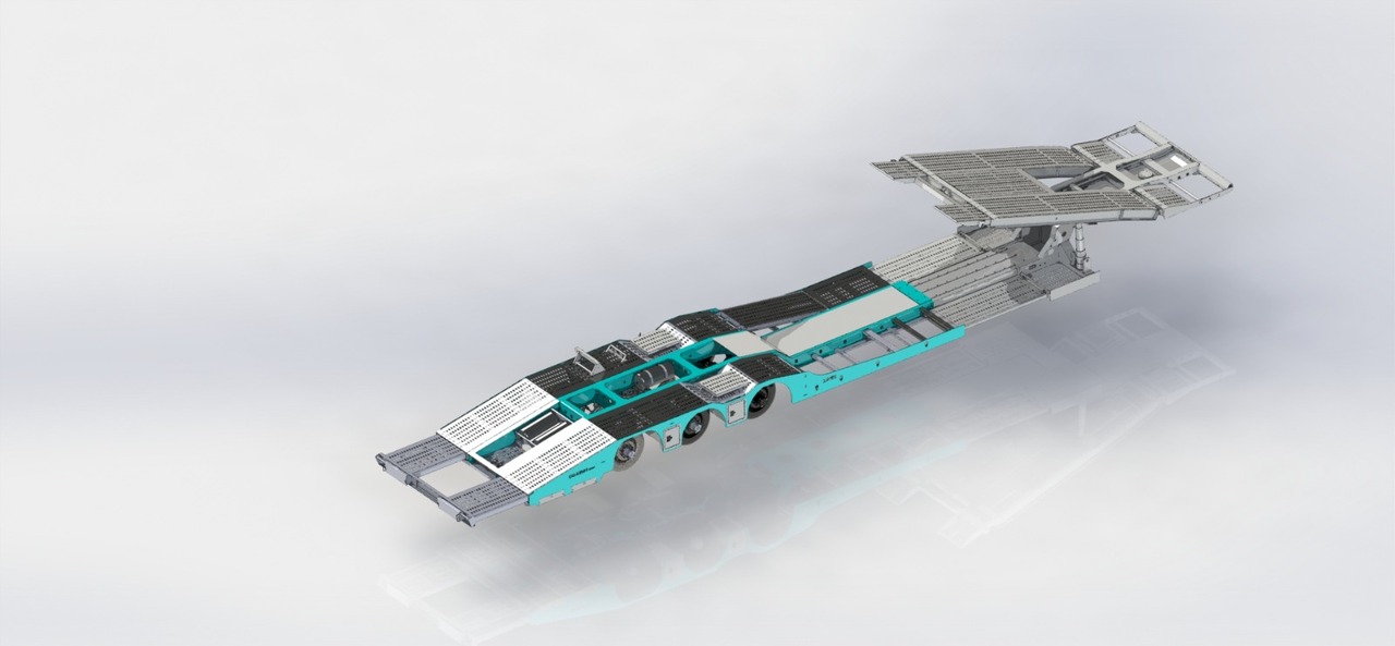 Новый Полуприцеп-автовоз для транспортировки тяжёлой техники LIDER 2025 NEW UNUSED READY IN FACTORY STOCK: фото 15