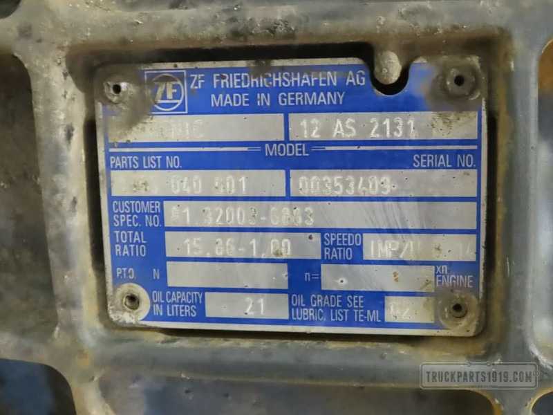 MAN Gearbox & Clutch Parts Versnellingsbak 12AS2131TD - Коробка передач для Грузовиков: фото 3 MAN Gearbox & Clutch Parts Versnellingsbak 12AS2131TD - Коробка передач для Грузовиков: фото 3