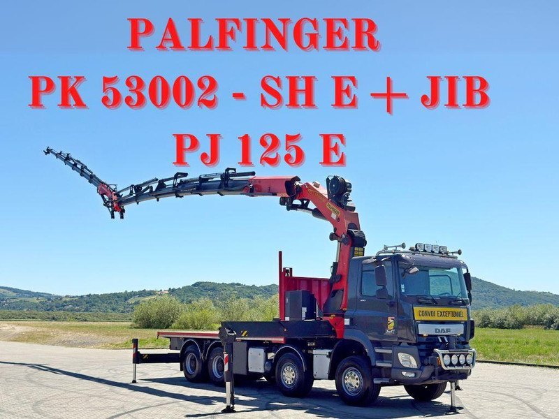 DAF CF 410 * PK 53002 - SH E/JIB PJ 125 E + FUNK*8x4 - Грузовик бортовой/ Платформа, Автоманипулятор: фото 1 DAF CF 410 * PK 53002 - SH E/JIB PJ 125 E + FUNK*8x4 - Грузовик бортовой/ Платформа, Автоманипулятор: фото 1