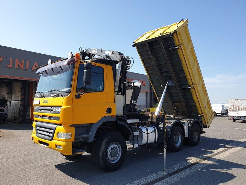 DAF CF GINAF X3335 S 6x6 DUMP TRUCK+HDS ATLAS 1460 HYDROBORD - Самосвал, Автоманипулятор: фото 2 DAF CF GINAF X3335 S 6x6 DUMP TRUCK+HDS ATLAS 1460 HYDROBORD - Самосвал, Автоманипулятор: фото 2