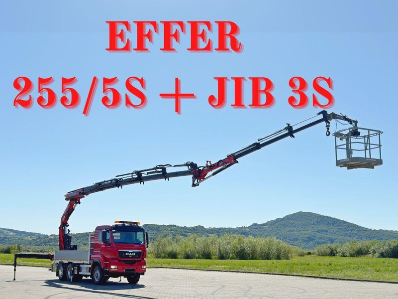 MAN TGS 28.480 * EFFER 255/5S + JIB 3S + FUNK * 6x4 * TOP - Грузовик бортовой/ Платформа, Автоманипулятор: фото 1 MAN TGS 28.480 * EFFER 255/5S + JIB 3S + FUNK * 6x4 * TOP - Грузовик бортовой/ Платформа, Автоманипулятор: фото 1
