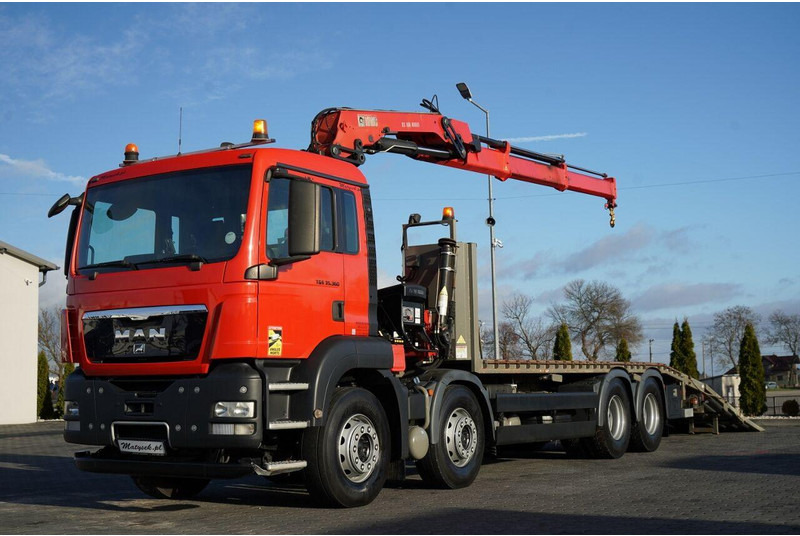 MAN TGS 35.360 / 8x2-4 / LAWETA + HDS HIAB 166 E-2 / 4 OSIOWY / NAJ - Эвакуатор: фото 1 MAN TGS 35.360 / 8x2-4 / LAWETA + HDS HIAB 166 E-2 / 4 OSIOWY / NAJ - Эвакуатор: фото 1