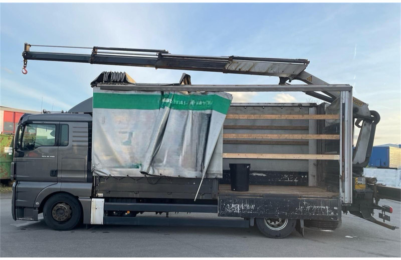 MAN TGX 18.400 Curtain Sider + Crane Palfinger 14002 EH - Грузовик с закрытым кузовом: фото 4 MAN TGX 18.400 Curtain Sider + Crane Palfinger 14002 EH - Грузовик с закрытым кузовом: фото 4