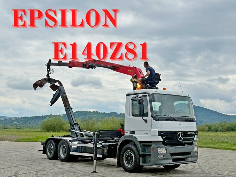 Mercedes-Benz ACTROS 2541 ABROLLKIPPER EPSILON E140Z81 TOP - Крюковой мультилифт, Автоманипулятор: фото 1 Mercedes-Benz ACTROS 2541 ABROLLKIPPER EPSILON E140Z81 TOP - Крюковой мультилифт, Автоманипулятор: фото 1