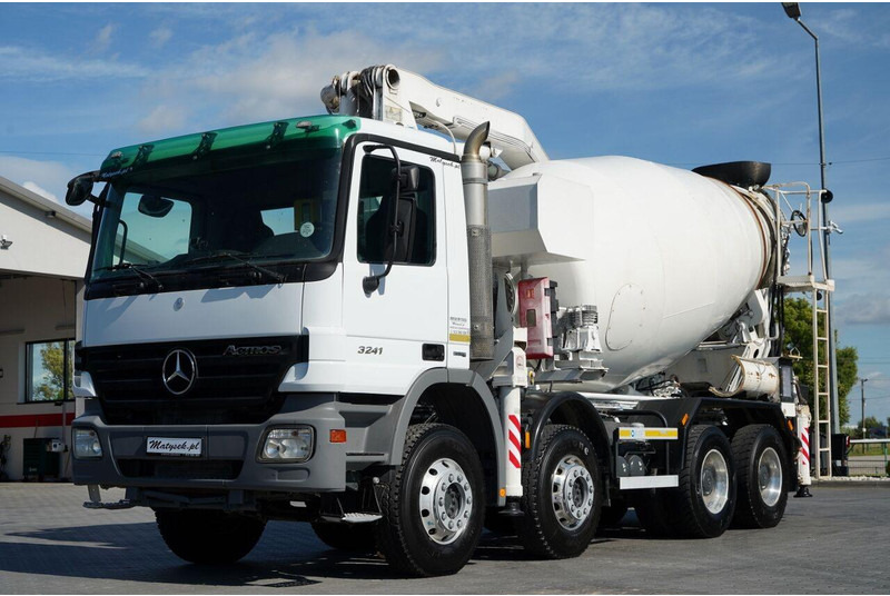 Mercedes-Benz ACTROS 3241 / POMPOGRUSZKA / 8X4 / BETONIARKA + POMPA SERMAC 3Z2 - Автобетоносмеситель: фото 3 Mercedes-Benz ACTROS 3241 / POMPOGRUSZKA / 8X4 / BETONIARKA + POMPA SERMAC 3Z2 - Автобетоносмеситель: фото 3