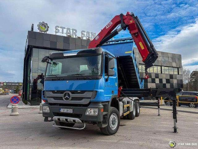 Mercedes-Benz ACTROS 3341 6x6 HMF 4220 K4 CRANE KIPPER - Самосвал, Автоманипулятор: фото 2 Mercedes-Benz ACTROS 3341 6x6 HMF 4220 K4 CRANE KIPPER - Самосвал, Автоманипулятор: фото 2