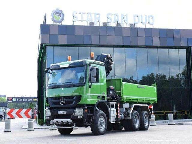 Mercedes-Benz ACTROS 3346 6x6 HIAB 244EP-4 Crane Kipper - Самосвал, Автоманипулятор: фото 3 Mercedes-Benz ACTROS 3346 6x6 HIAB 244EP-4 Crane Kipper - Самосвал, Автоманипулятор: фото 3