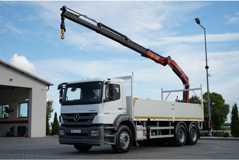 Mercedes-Benz / AXOR 2633 / 6X4 / SKRZYNIOWY - 6,55 M / MOCNA PODŁOGA / HDS FA - Грузовик бортовой/ Платформа, Автоманипулятор: фото 1 Mercedes-Benz / AXOR 2633 / 6X4 / SKRZYNIOWY - 6,55 M / MOCNA PODŁOGA / HDS FA - Грузовик бортовой/ Платформа, Автоманипулятор: фото 1