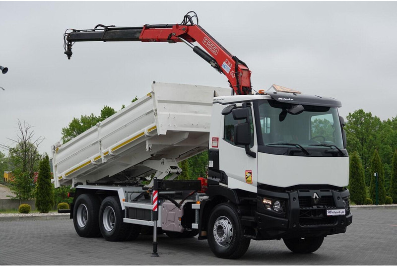 Самосвал, Автоманипулятор Renault C 380 / 6x4 / WYWROTKA 3 STRONNA + HDS FASSI F135 / HYDROBURTA: фото 7 Самосвал, Автоманипулятор Renault C 380 / 6x4 / WYWROTKA 3 STRONNA + HDS FASSI F135 / HYDROBURTA: фото 7
