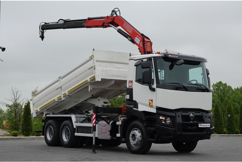Самосвал, Автоманипулятор Renault C 380 / 6x4 / WYWROTKA 3 STRONNA + HDS FASSI F135 / HYDROBURTA: фото 6 Самосвал, Автоманипулятор Renault C 380 / 6x4 / WYWROTKA 3 STRONNA + HDS FASSI F135 / HYDROBURTA: фото 6