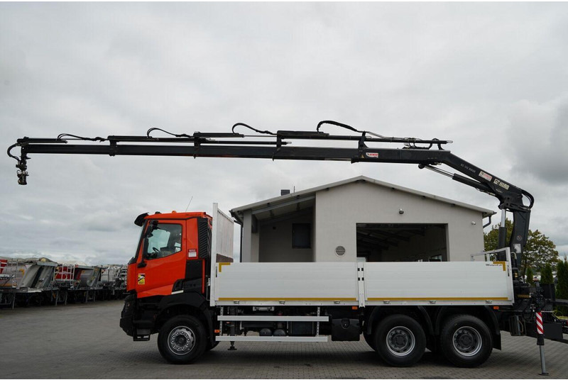 Renault K 380 / 6X4 / SKRZYNIOWY 6.2 M / + HDS HIAB 166 ES-4 / MAX UDŹWI - Грузовик бортовой/ Платформа, Автоманипулятор: фото 2 Renault K 380 / 6X4 / SKRZYNIOWY 6.2 M / + HDS HIAB 166 ES-4 / MAX UDŹWI - Грузовик бортовой/ Платформа, Автоманипулятор: фото 2