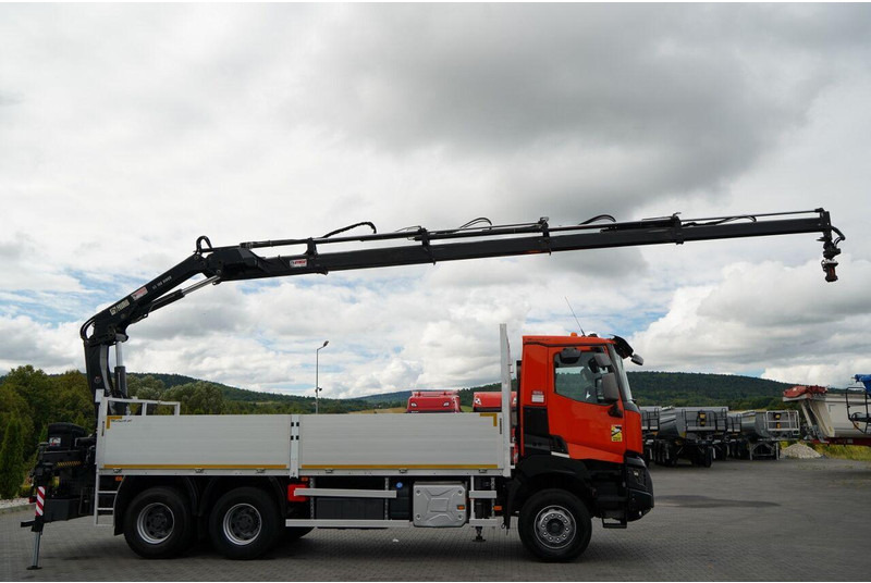 Renault K 380 / 6X4 / SKRZYNIOWY 6.2 M / + HDS HIAB 166 ES-4 / MAX UDŹWI - Грузовик бортовой/ Платформа, Автоманипулятор: фото 5 Renault K 380 / 6X4 / SKRZYNIOWY 6.2 M / + HDS HIAB 166 ES-4 / MAX UDŹWI - Грузовик бортовой/ Платформа, Автоманипулятор: фото 5