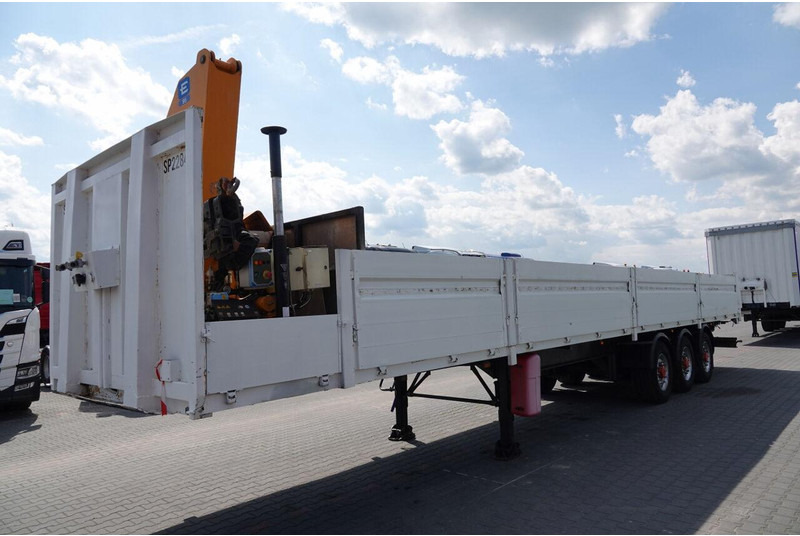 Samro NACZEPA BURTOWA / + HDS EFFER 95-3S - WYSÓW : 9 METRÓW / SPROWA - Полуприцеп бортовой/ Платформа: фото 2 Samro NACZEPA BURTOWA / + HDS EFFER 95-3S - WYSÓW : 9 METRÓW / SPROWA - Полуприцеп бортовой/ Платформа: фото 2