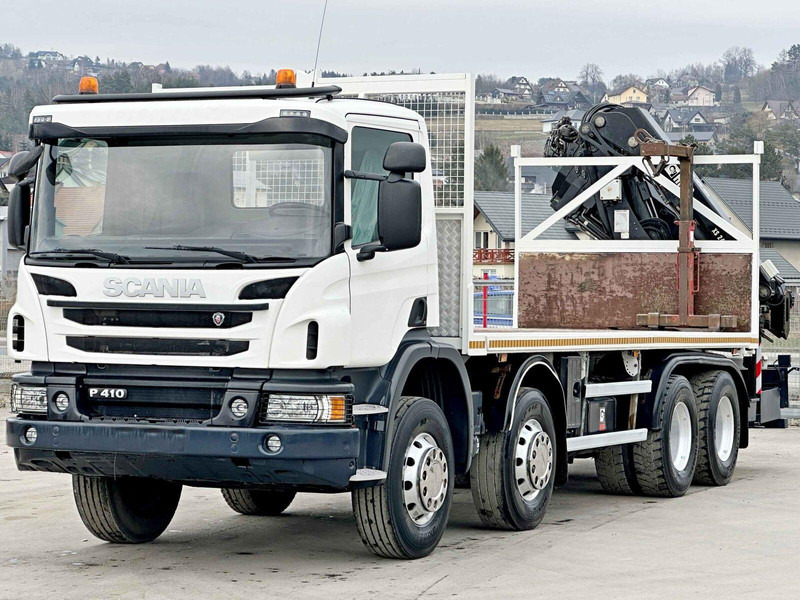 Scania P 410*PLATFORM 7,00m*HIAB 244 E-5 HIPRO+FUNK/8x4 - Грузовик бортовой/ Платформа, Автоманипулятор: фото 4 Scania P 410*PLATFORM 7,00m*HIAB 244 E-5 HIPRO+FUNK/8x4 - Грузовик бортовой/ Платформа, Автоманипулятор: фото 4