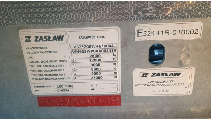 Новый Самосвальный полуприцеп Zaslaw WYWROTKA 26 m3 / FABRYCZNIE NOWA / STALOWA / RYNNA WANNA HP / 20: фото 18 Новый Самосвальный полуприцеп Zaslaw WYWROTKA 26 m3 / FABRYCZNIE NOWA / STALOWA / RYNNA WANNA HP / 20: фото 18