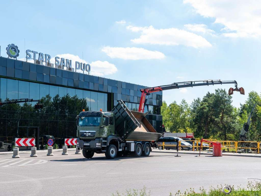 Автоманипулятор MAN  TGS 35.480 PALFINGER PK 20002 HDS Grapple Tippe: фото 8