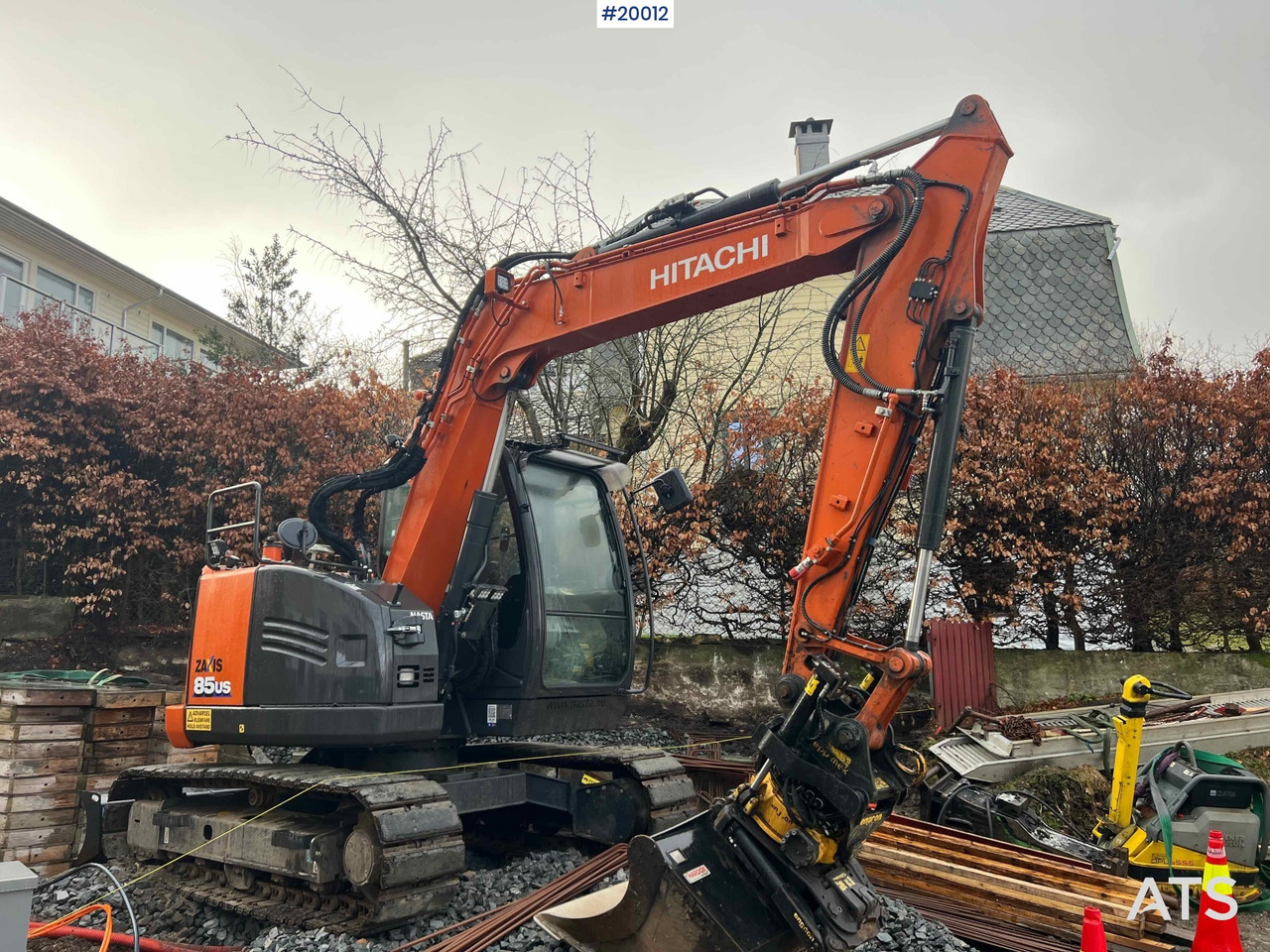 Hitachi zx85us-6 gravemaskin m/ rototilt med klype og pusseskuffe - Экскаватор: фото 2 Hitachi zx85us-6 gravemaskin m/ rototilt med klype og pusseskuffe - Экскаватор: фото 2